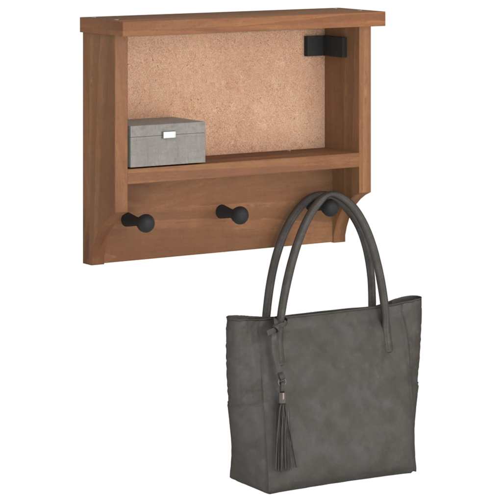 Wandgarderobe SANDNES 45x12x35 cm Massivholz Kiefer