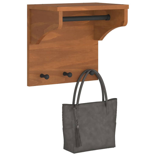 Wandgarderobe SANDNES 43x30x42 cm Massivholz Kiefer