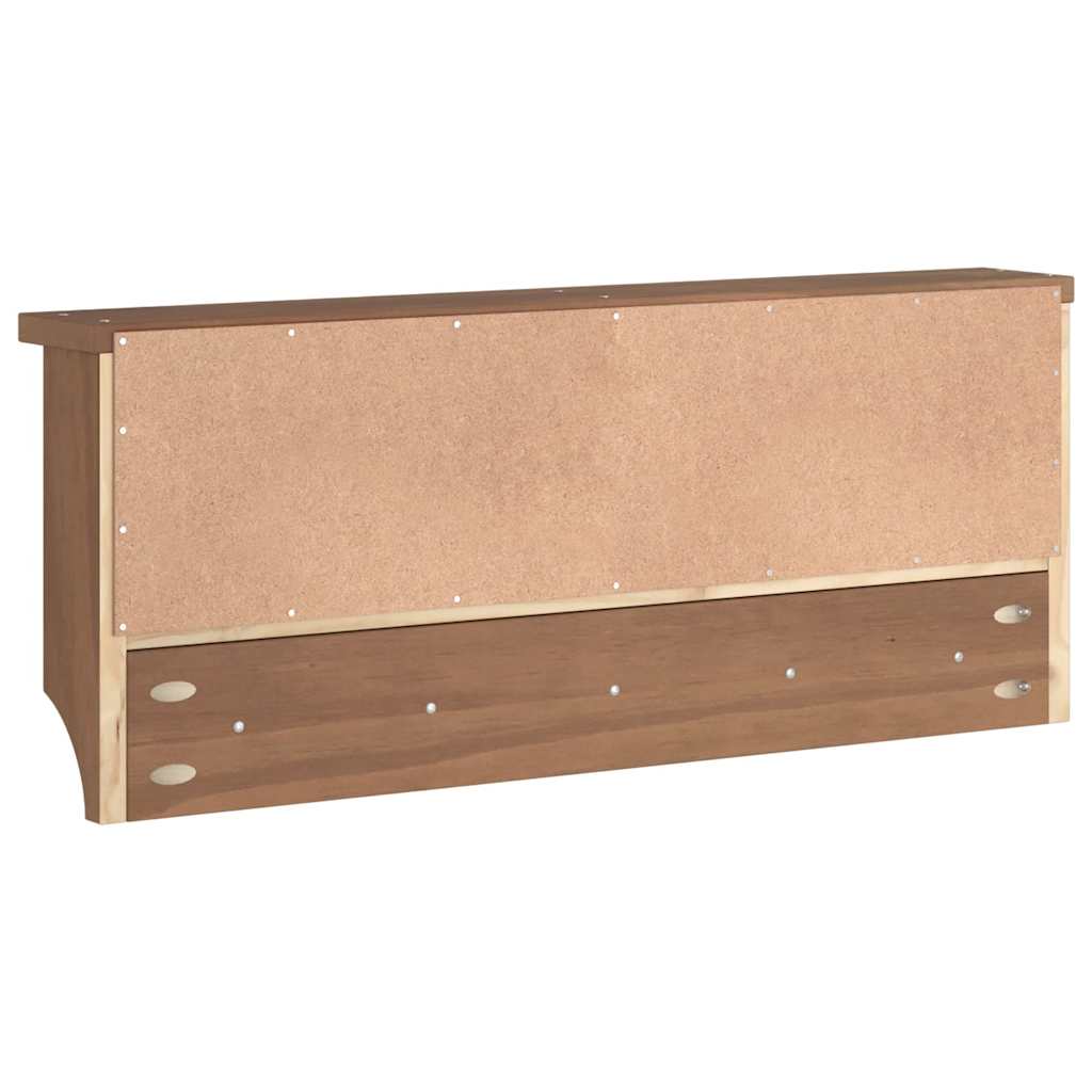 Wandgarderobe SANDNES 87x12x35 cm Massivholz Kiefer