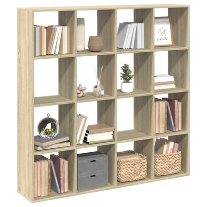 Bücherregal Sonoma-Eiche 137,5x29x137,5 cm Holzwerkstoff