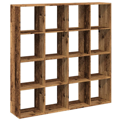 Bücherregal Altholz-Optik 137,5x29x137,5 cm Holzwerkstoff