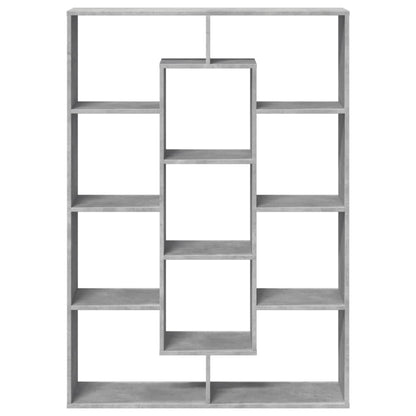 Bücherregal Betongrau 102x29x143 cm Holzwerkstoff