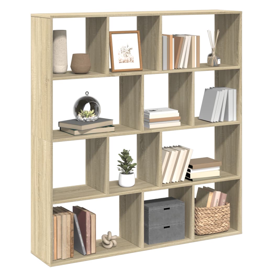 Bücherregal Sonoma-Eiche 132x29x141,5 cm Holzwerkstoff