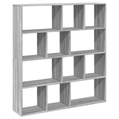 Bücherregal Grau Sonoma 132x29x141,5 cm Holzwerkstoff