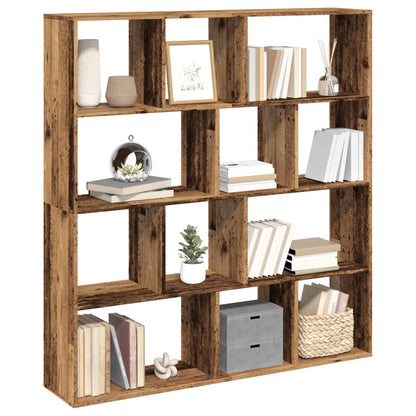 Bücherregal Altholz-Optik 132x29x141,5 cm Holzwerkstoff