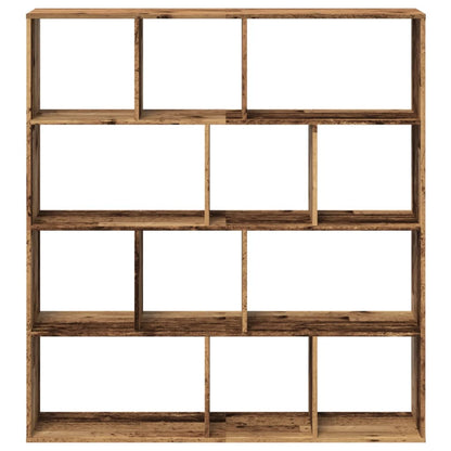 Bücherregal Altholz-Optik 132x29x141,5 cm Holzwerkstoff