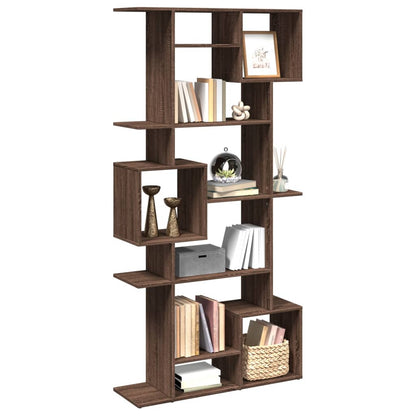 Bücherregal Braun Eichen-Optik 92x29x188 cm Holzwerkstoff