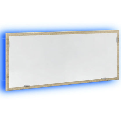 LED-Badspiegel Sonoma-Eiche 100x8,5x37 cm Holzwerkstoff