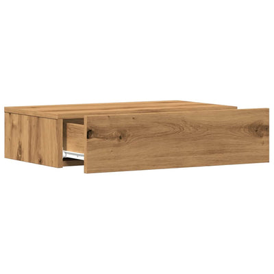 TV-Schrank mit LED-Leuchten Artisan-Eiche 60x35x15,5 cm