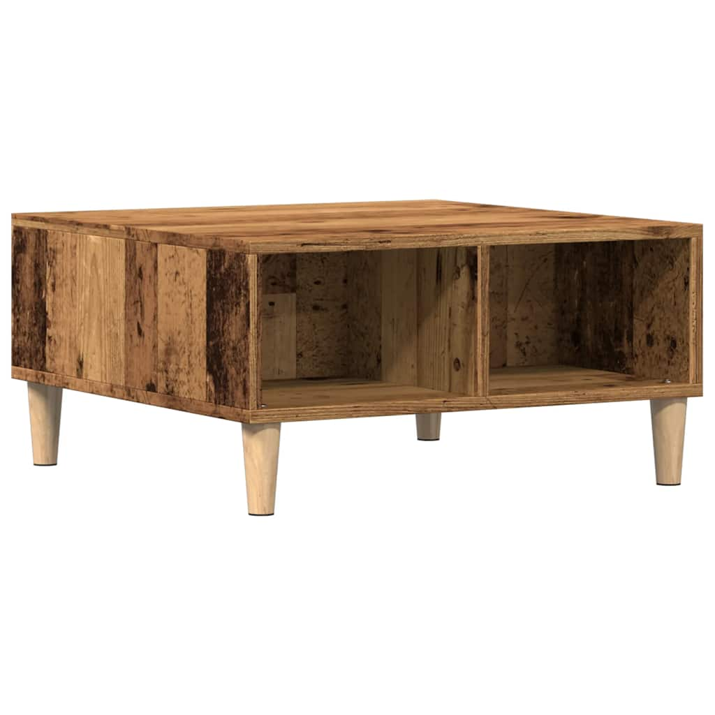 Couchtisch Altholz-Optik 60x60x30 cm Holzwerkstoff