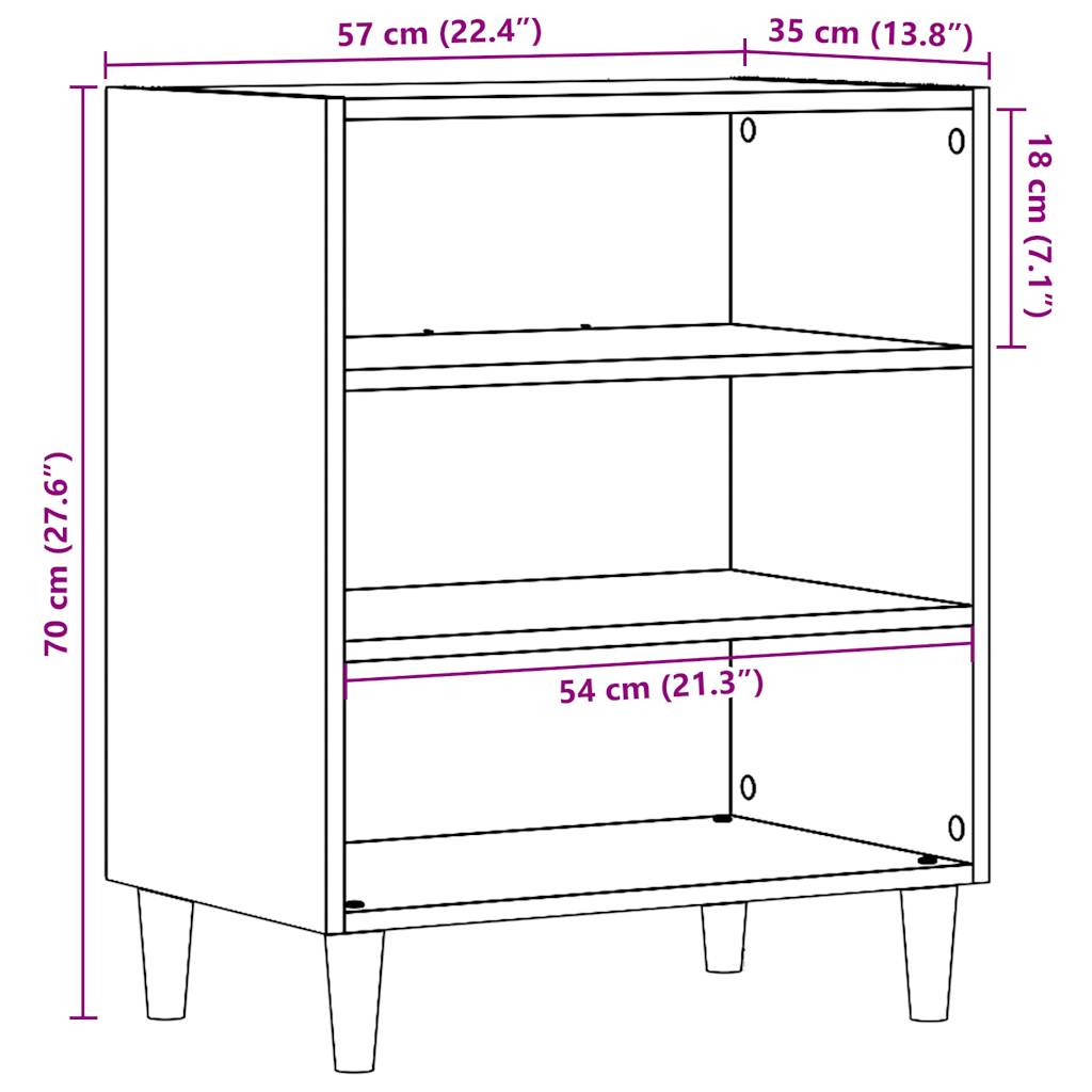 Sideboard Altholz-Optik 57x35x75 cm Holzwerkstoff