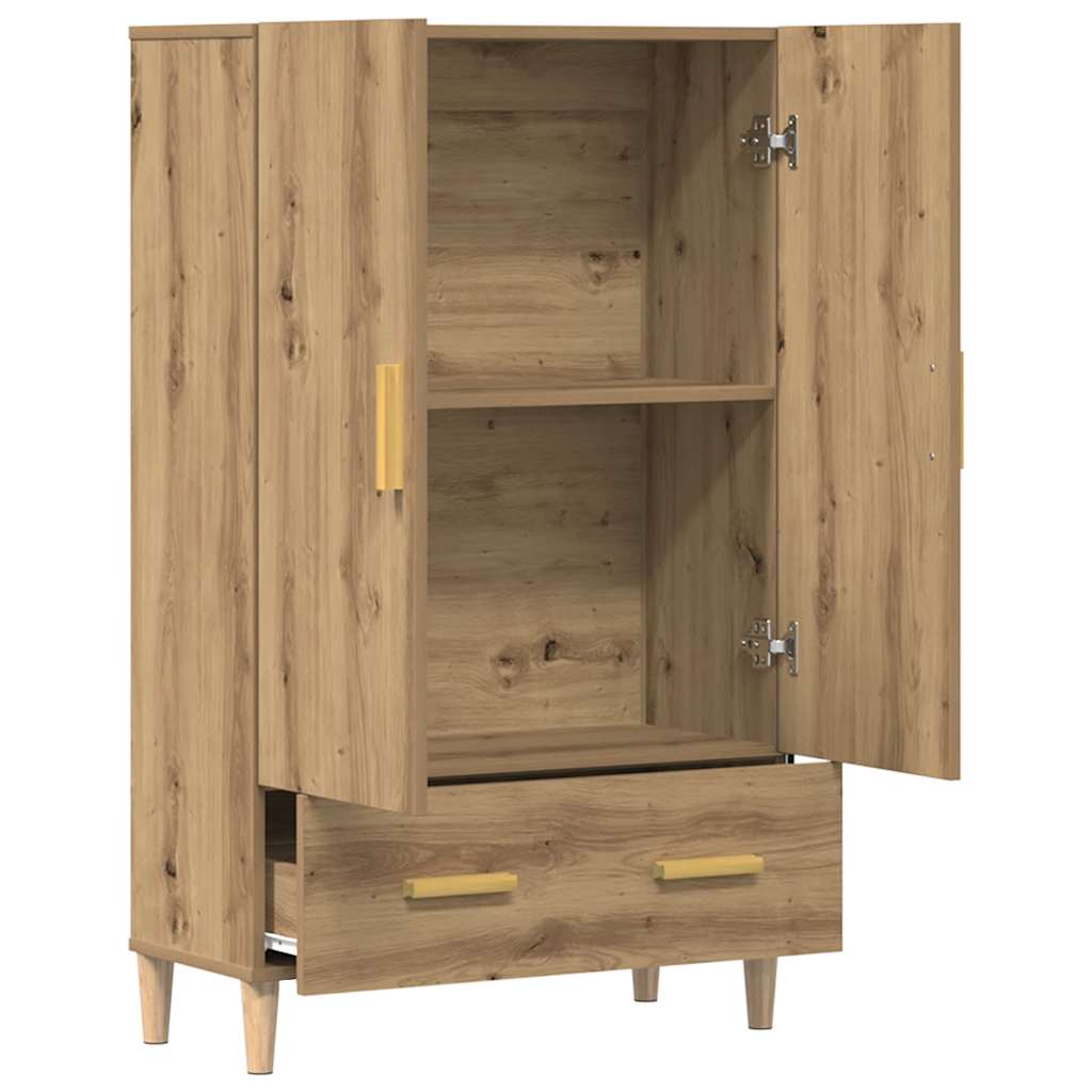 Highboard Artisan-Eiche 70x31x115 cm Holzwerkstoff