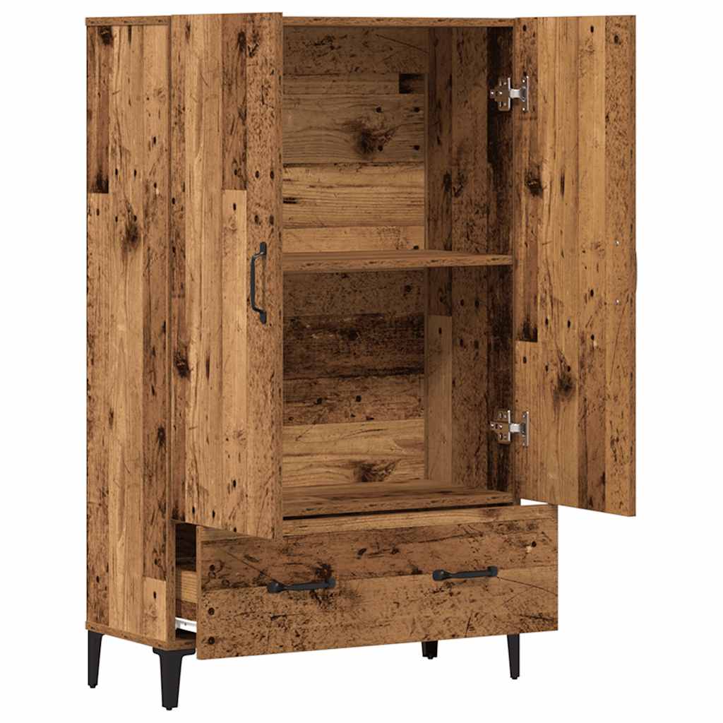 Highboard Altholz-Optik 70x31x115 cm Holzwerkstoff