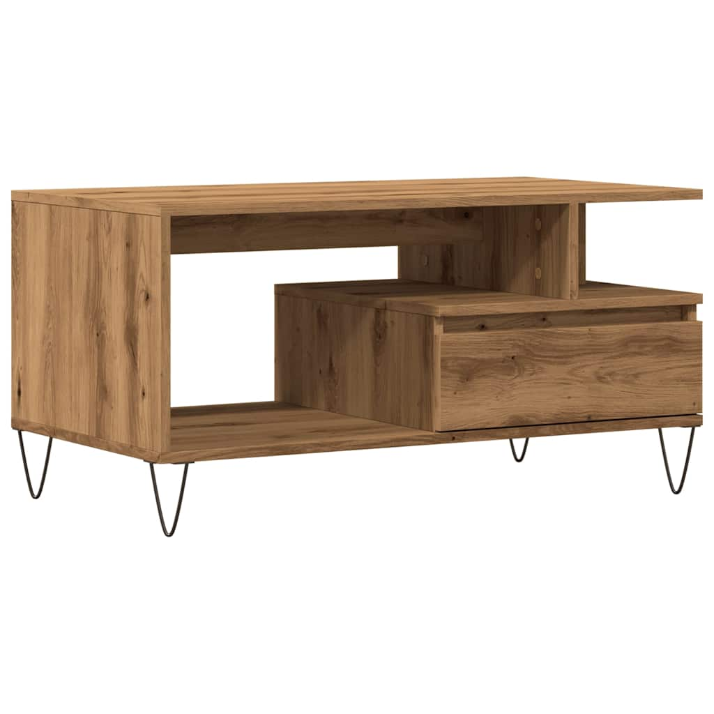 Couchtisch Artisan-Eiche 90x49x45 cm Holzwerkstoff