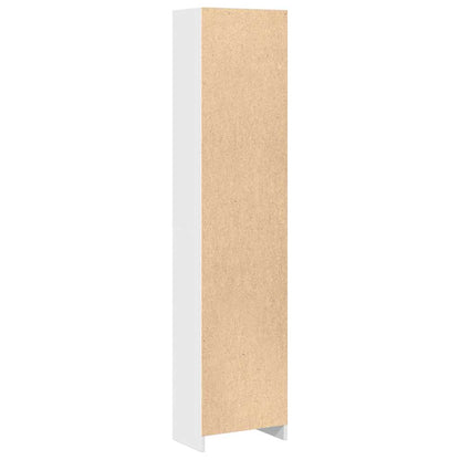 Bücherregal Hochglanz-Weiß 40x24x176 cm Holzwerkstoff