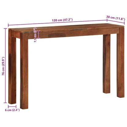 Konsolentisch 120x30x76 cm Massivholz Akazie