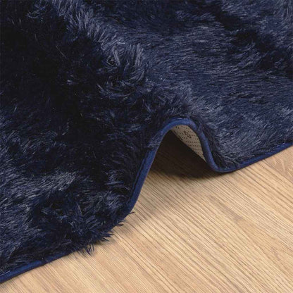 Teppich Shaggy Hochflor NAVARRA Marineblau 60x100 cm Polyester