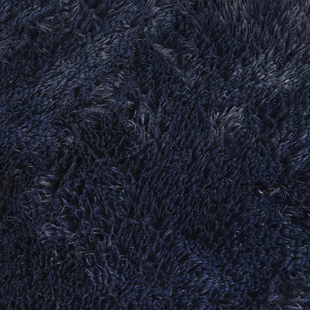 Teppich Shaggy Hochflor NAVARRA Marineblau 60x100 cm Polyester