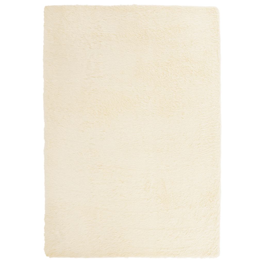 Teppich Shaggy Hochflor NAVARRA Creme 120x170 cm Polyester