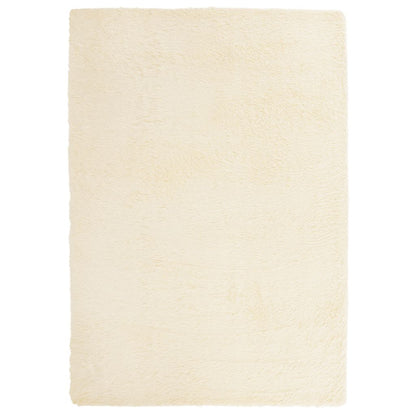 Teppich Shaggy Hochflor NAVARRA Creme 120x170 cm Polyester