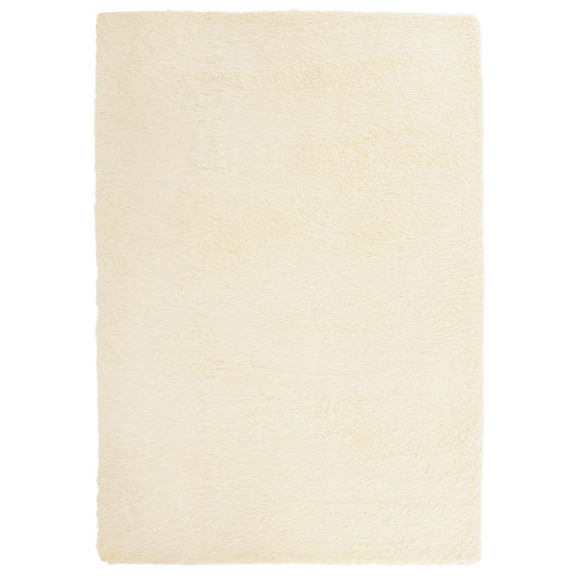 Teppich Shaggy Hochflor NAVARRA Creme 120x170 cm Polyester