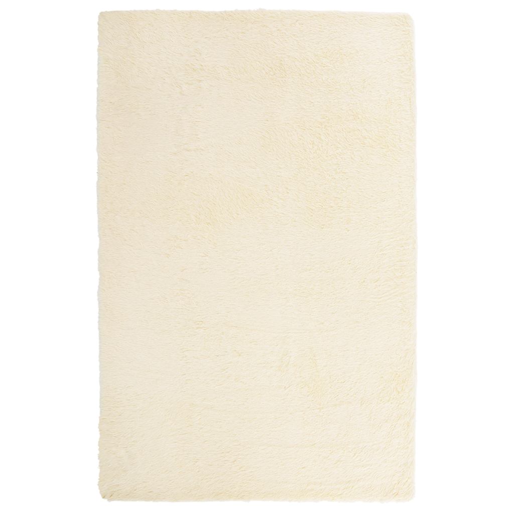 Teppich Shaggy Hochflor NAVARRA Creme 130x200 cm Polyester