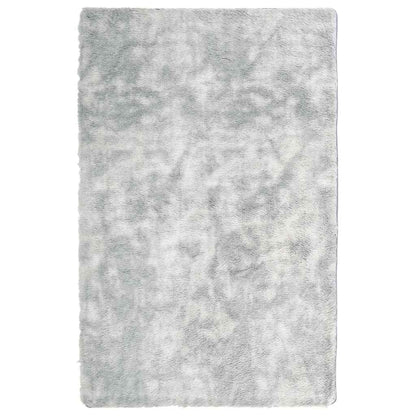 Teppich Shaggy Hochflor NAVARRA Silbergrau 130x200 cm Polyester