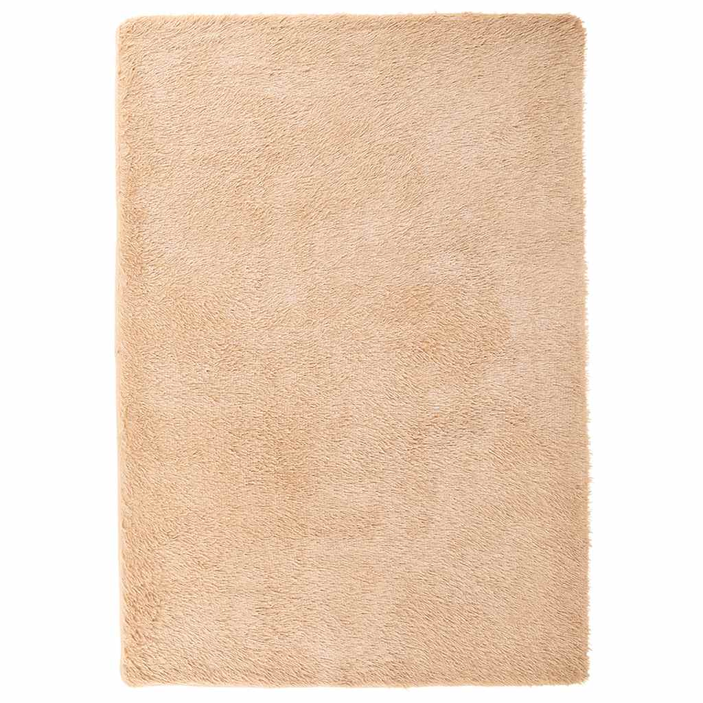 Teppich Shaggy Hochflor NAVARRA Beige 160x230 cm Polyester