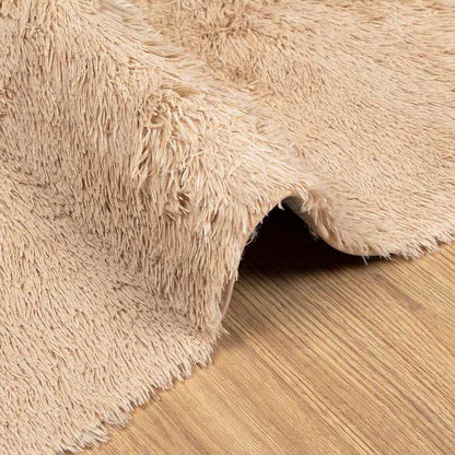 Teppich Shaggy Hochflor NAVARRA Beige 160x230 cm Polyester