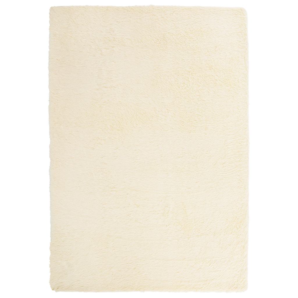 Teppich Shaggy Hochflor NAVARRA Creme 160x230 cm Polyester