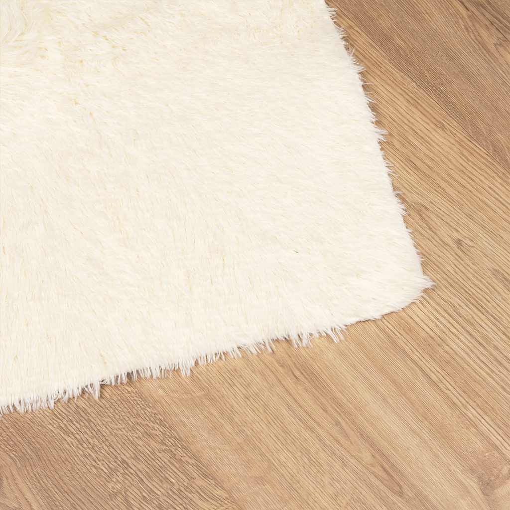 Teppich Shaggy Hochflor NAVARRA Creme 160x230 cm Polyester