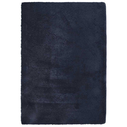 Teppich Shaggy Hochflor NAVARRA Marineblau 160x230 cm Polyester