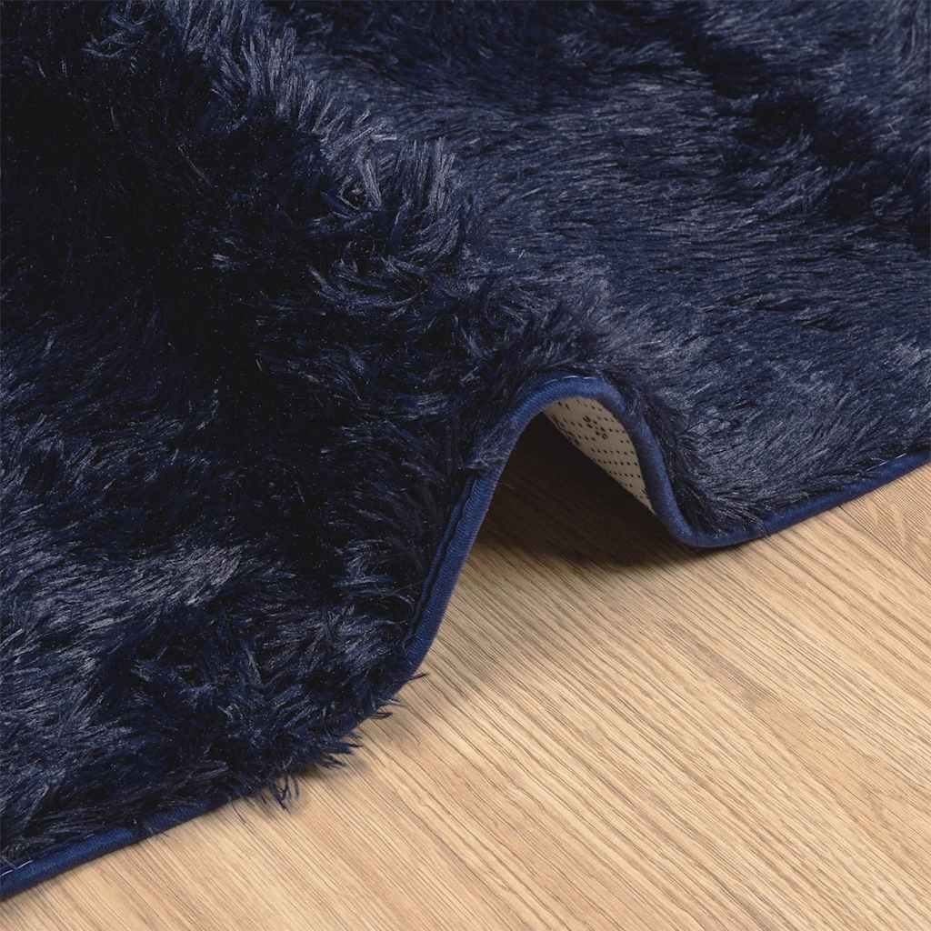 Teppich Shaggy Hochflor NAVARRA Marineblau 160x230 cm Polyester