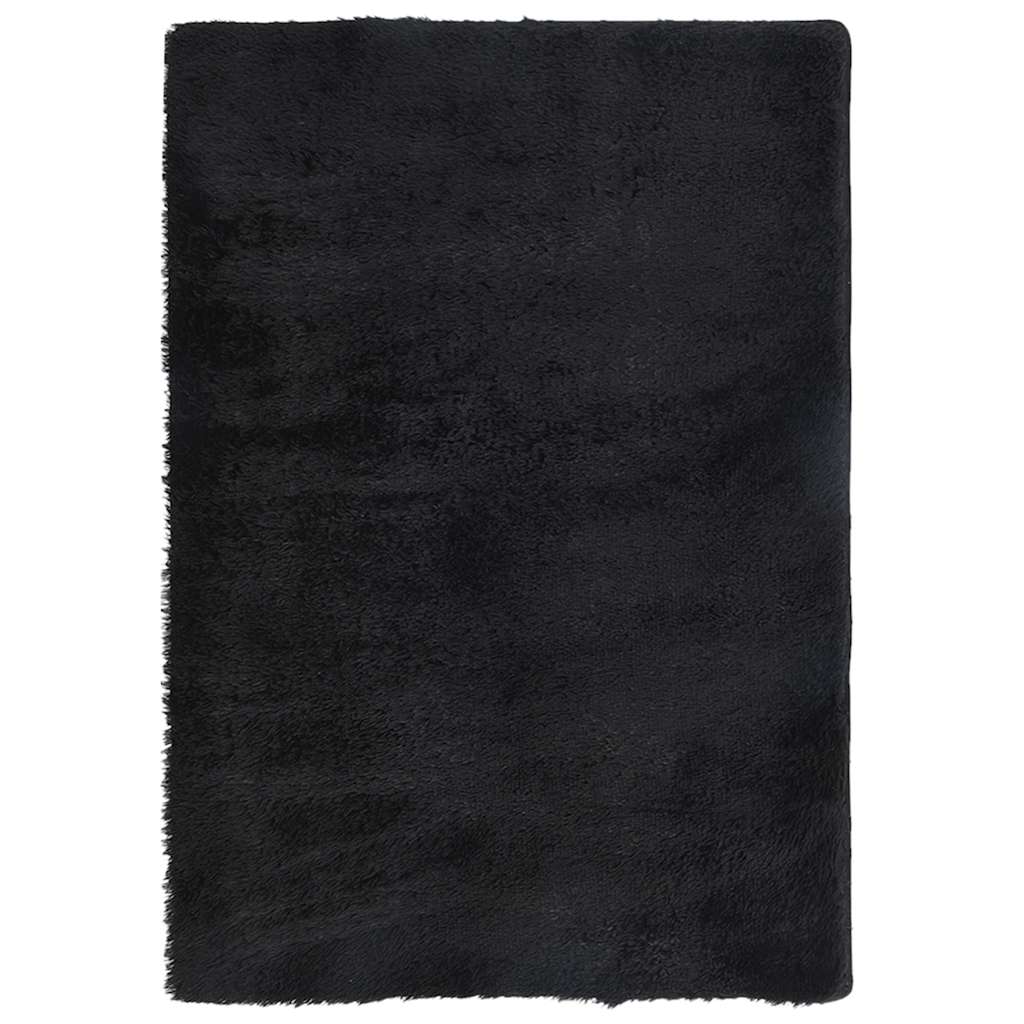 Teppich Shaggy Hochflor NAVARRA Schwarz 200x290 cm Polyester