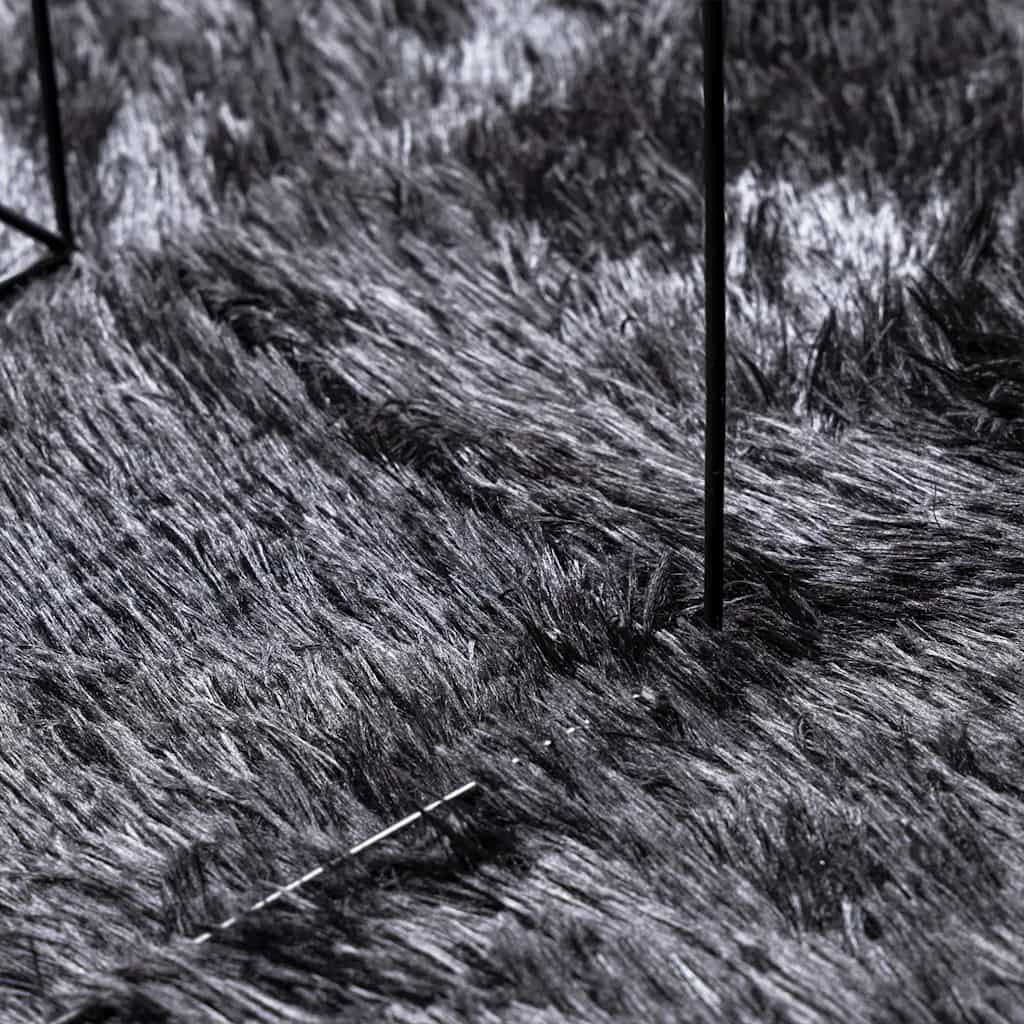 Tappeto Shaggy, pelo lungo, NAVARRA, grigio scuro, 200x290 cm, poliestere