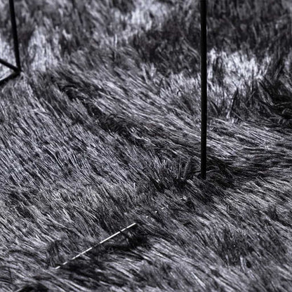 Tappeto Shaggy, pelo lungo, NAVARRA, grigio scuro, 200x290 cm, poliestere