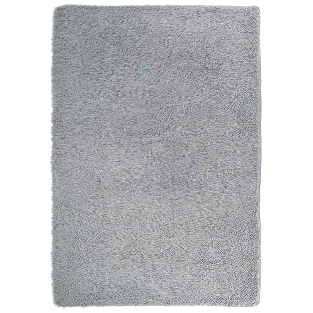 Tappeto Shaggy, pelo lungo, NAVARRA, grigio chiaro, 200x290 cm, poliestere