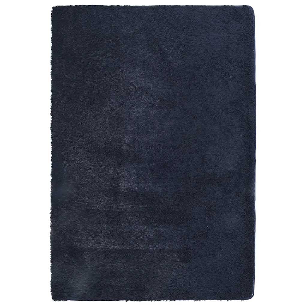 Teppich Shaggy Hochflor NAVARRA Marineblau 200x290 cm Polyester
