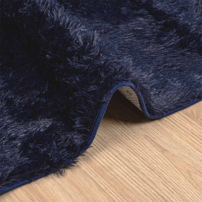 Teppich Shaggy Hochflor NAVARRA Marineblau 200x290 cm Polyester