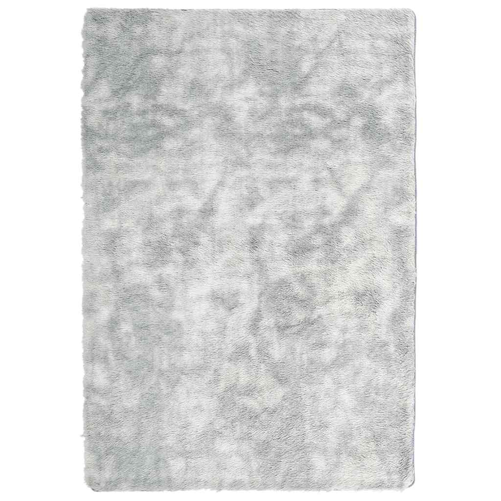 Teppich Shaggy Hochflor NAVARRA Silbergrau 200x290 cm Polyester