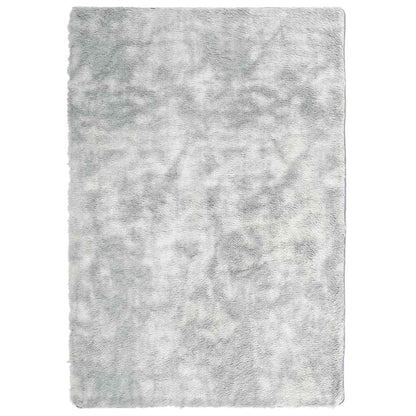 Teppich Shaggy Hochflor NAVARRA Silbergrau 200x290 cm Polyester