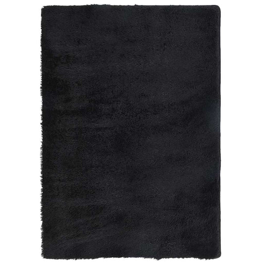 Teppich Shaggy Hochflor NAVARRA Schwarz 240x340 cm Polyester
