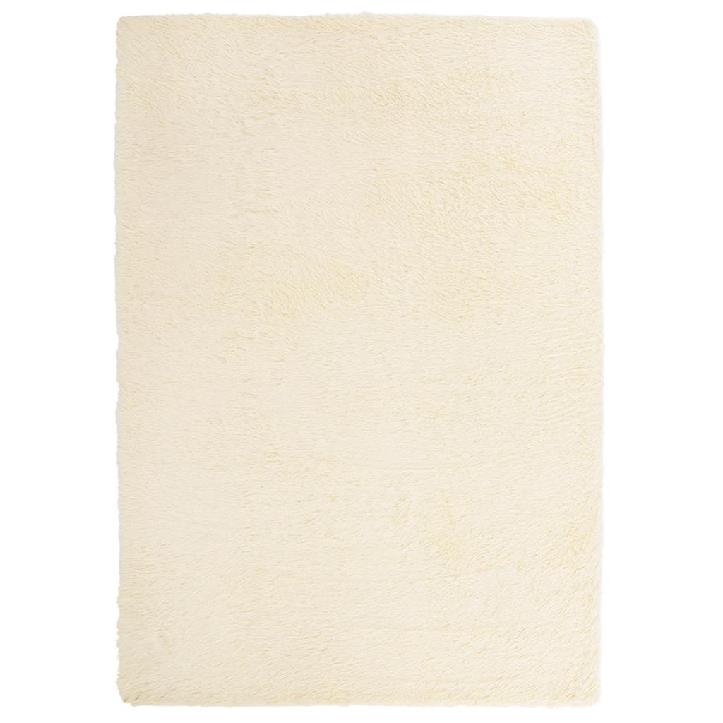 Teppich Shaggy Hochflor NAVARRA Creme 240x340 cm Polyester