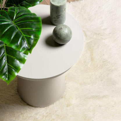 Teppich Shaggy Hochflor NAVARRA Creme 240x340 cm Polyester