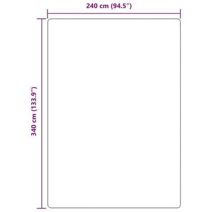 Teppich Shaggy Hochflor NAVARRA Creme 240x340 cm Polyester