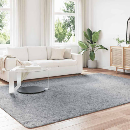 Teppich Shaggy Hochflor NAVARRA Hellgrau 240x340 cm Polyester