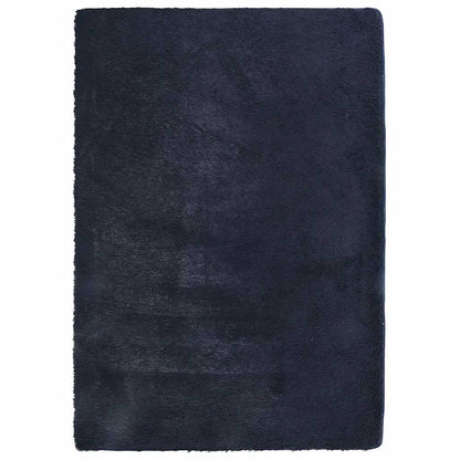 Teppich Shaggy Hochflor NAVARRA Marineblau 240x340 cm Polyester
