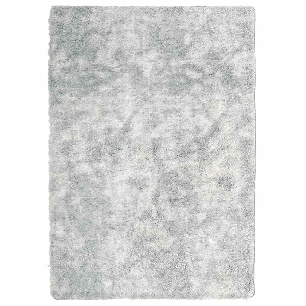 Teppich Shaggy Hochflor NAVARRA Silbergrau 240x340 cm Polyester