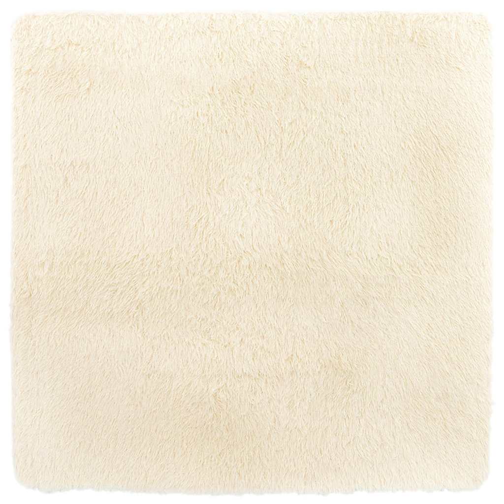 Teppich Shaggy Hochflor NAVARRA Creme 200x200 cm Polyester