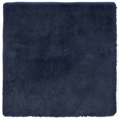 Teppich Shaggy Hochflor NAVARRA Marineblau 240x240 cm Polyester